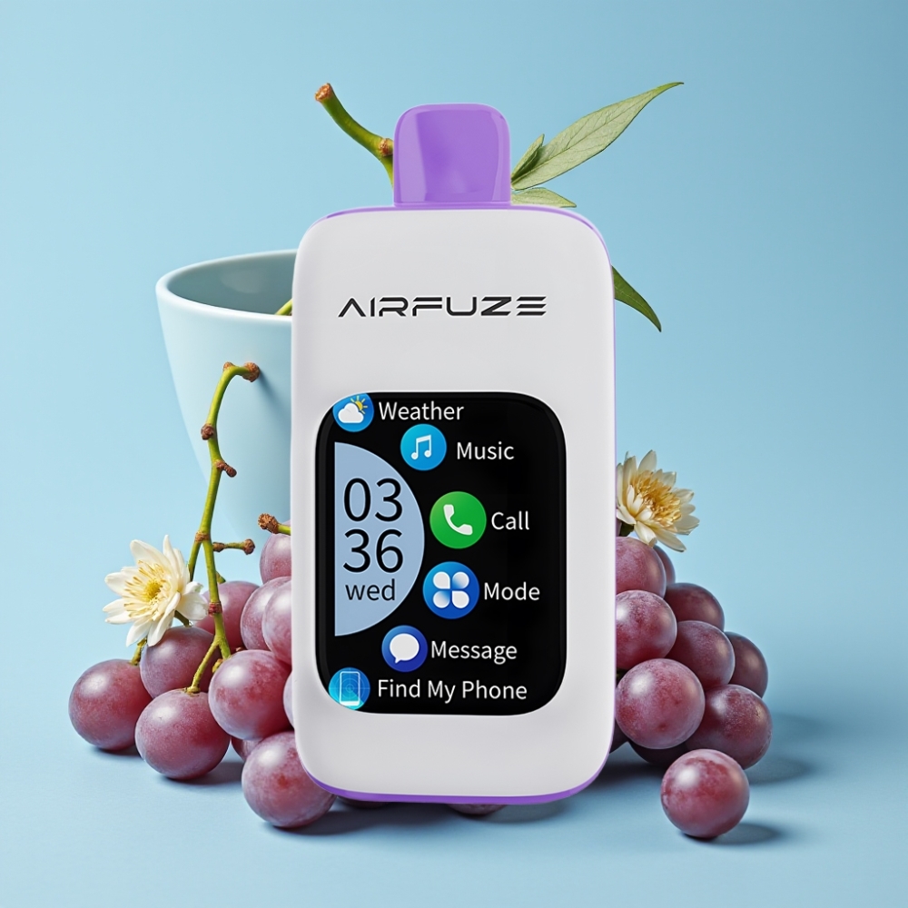 AirFuze Smart 30000 Puffs Disposable Pod Druespreng Smak 2.01" Touch Skjerm Type-C