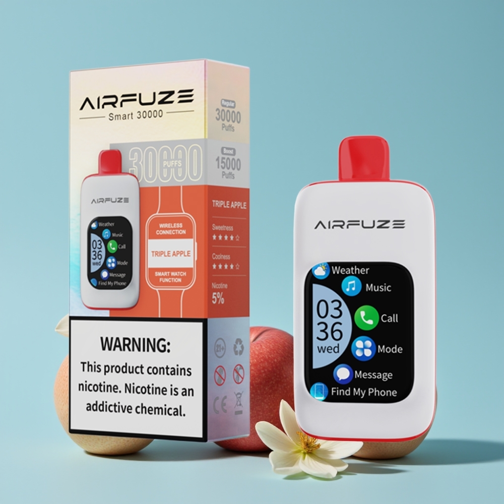 AirFuze Smart 30000 Puffs TFT-skjerm Triple Eple Type-C 900mAh