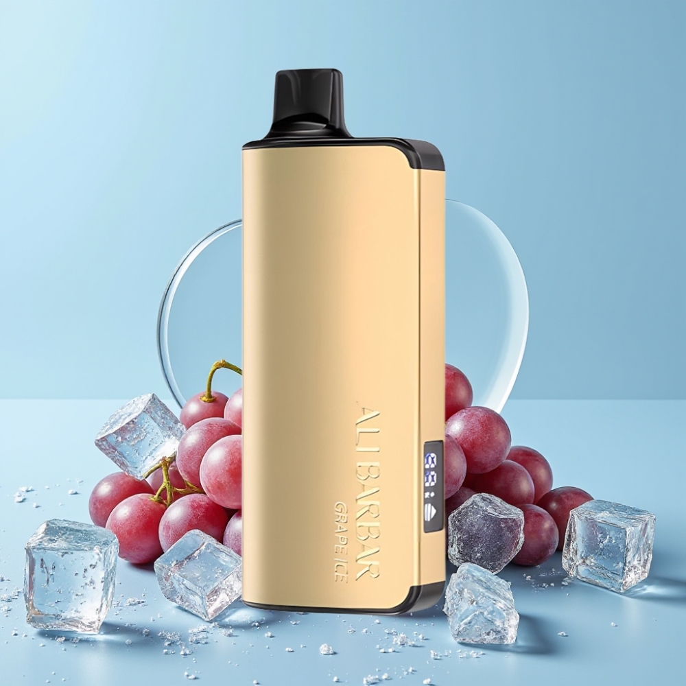 Alibarbar Ingot 9000 Puffs 22ml 2350mAh Grape Is LED Skjerm