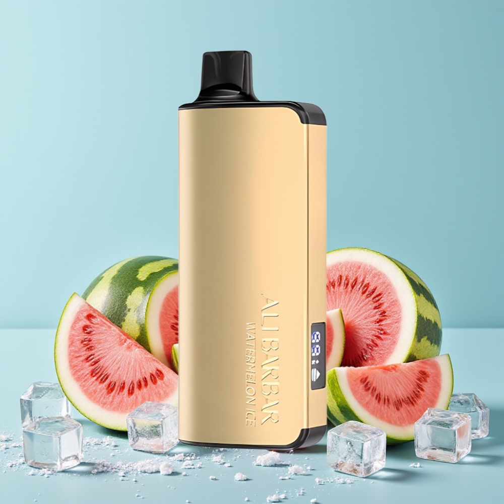 Alibarbar Ingot 9000 Puffs 22ml 2350mAh Vannmelon Is LED Skjerm