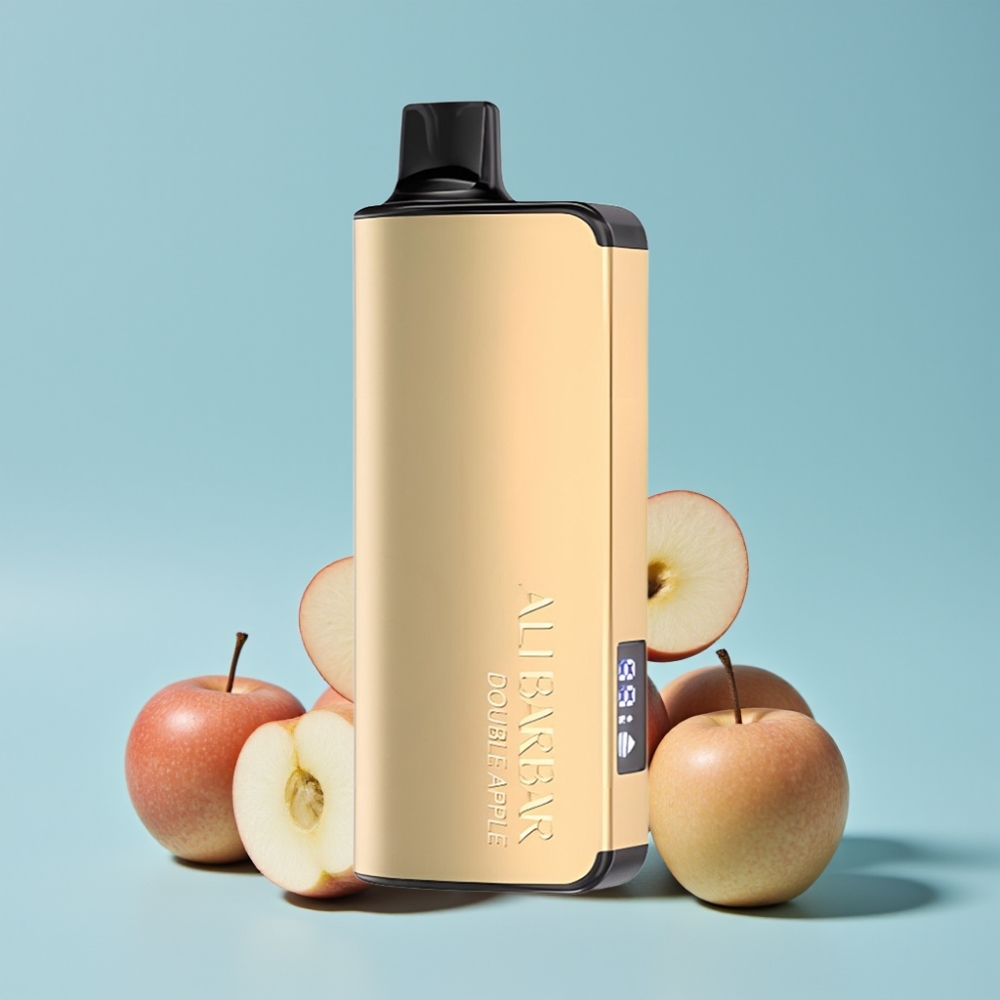 Alibarbar Ingot 9000 Puffs 22ml Dobbel Eple 2350mAh LED Skjerm
