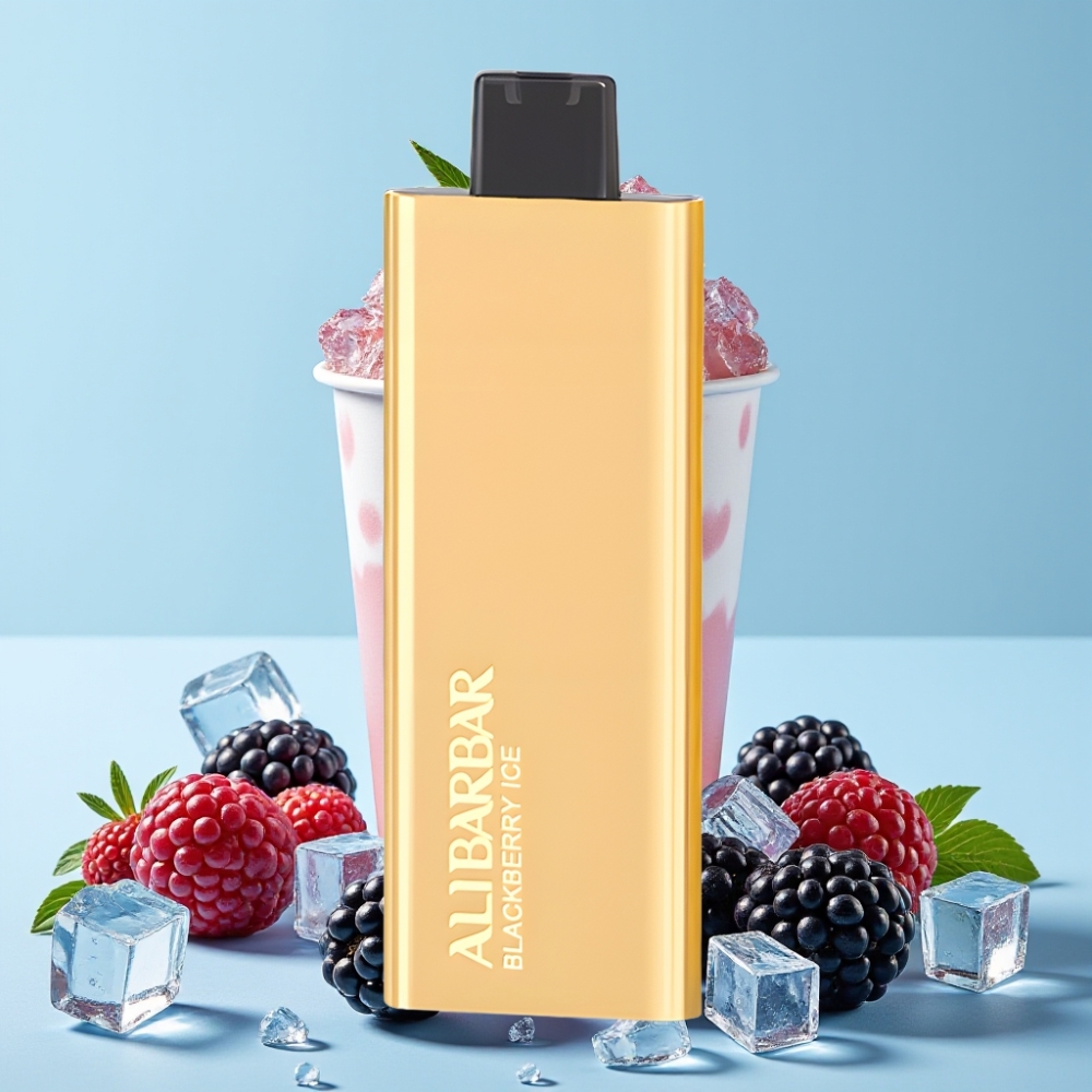 Alibarbar Pandora 7000 Puffs 17 ml Bjørnebær Is Engangs Vape