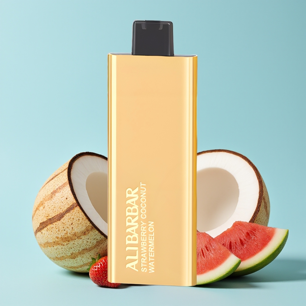 Alibarbar Pandora 7000 Puffs 17 ml Jordbær Kokos Vannmelon Engangs Vape