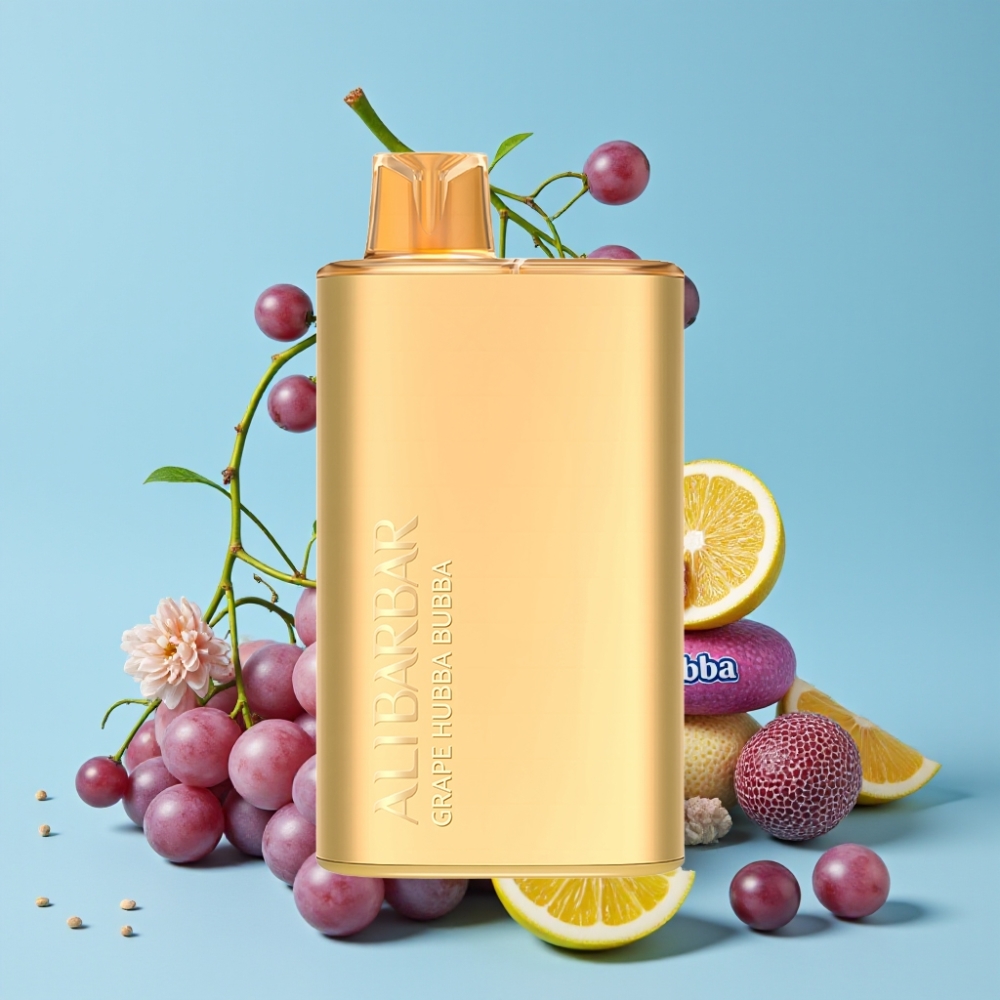 Alibarbar Rich 8000 Puffs 20ml 2000mAh Druer Hubba Bubba Engangs Vape