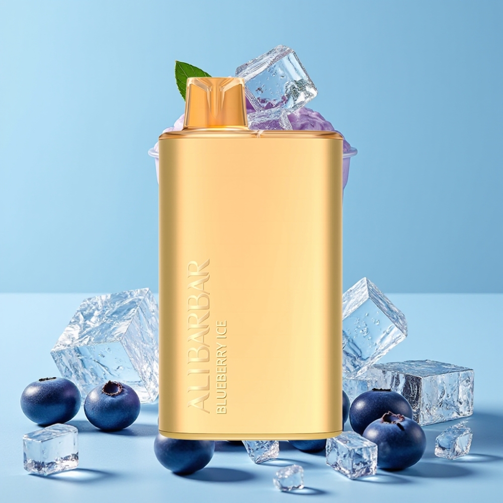 Alibarbar Rich 8000 Puffs Blåbær Is 20ml 2000mAh Engangs Vape