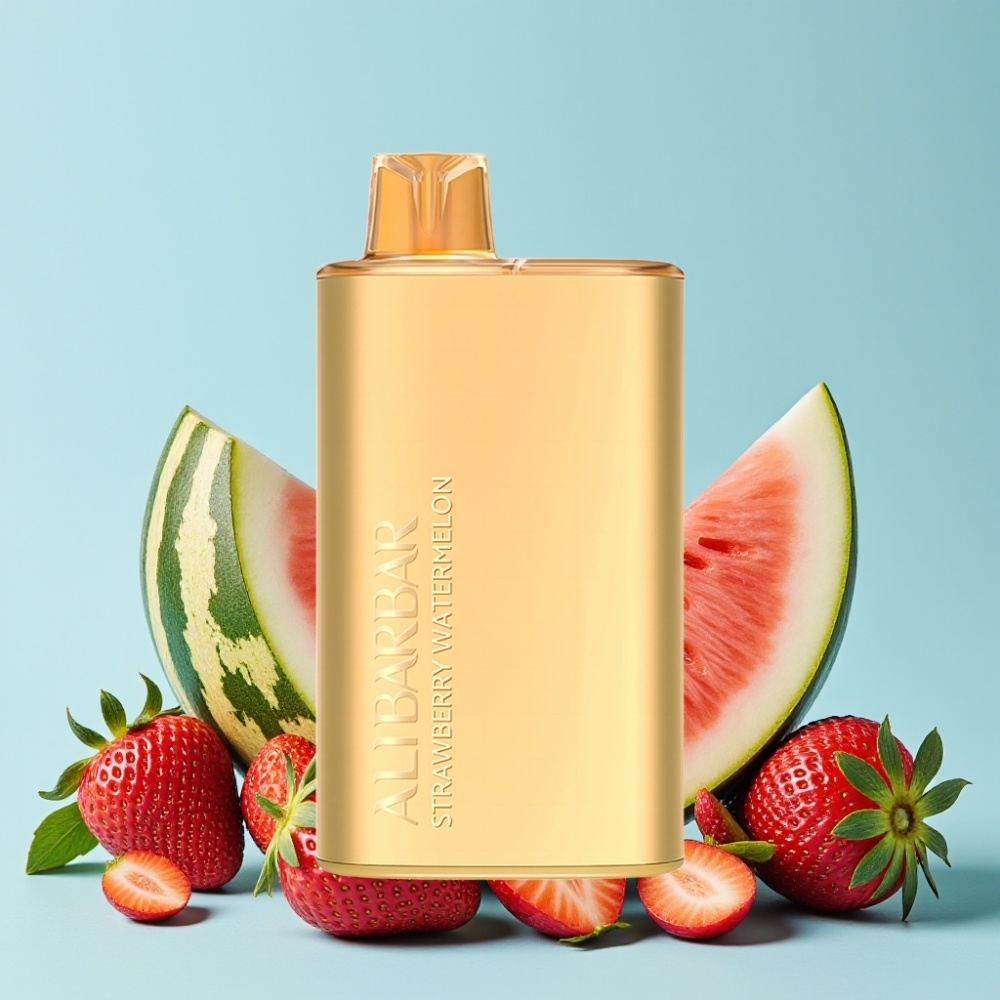 Alibarbar Rich 8000 Puffs Engangs Vape Jordbær Vannmelon 20ml 2000mAh