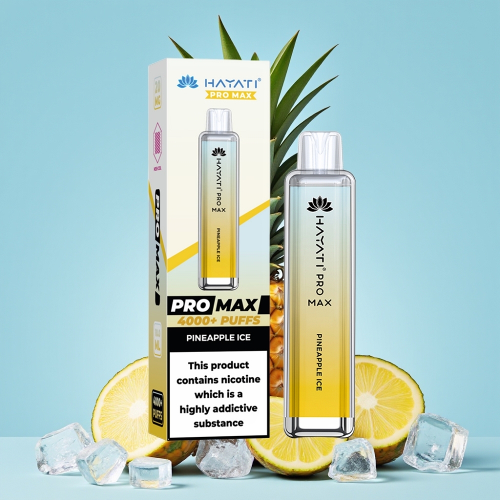 Hayati Pro Max 4000 Puffs Ananas Is Disposable Vape med 1400mAh batteri