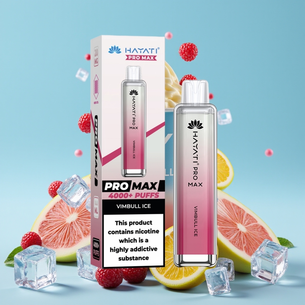Hayati Pro Max 4000 Puffs Disposable Vape Iskald Vimbull med 1400mAh batteri