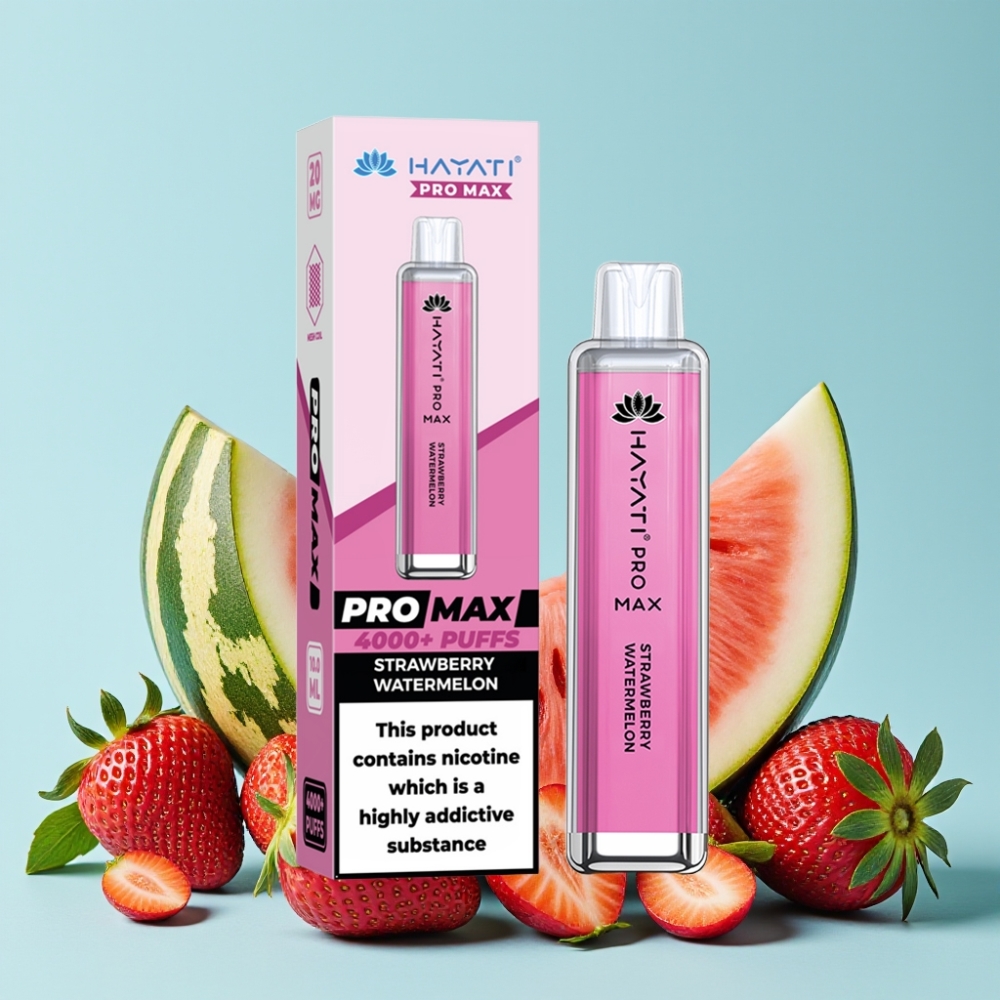 Hayati Pro Max 4000 Puffs Disposable Vape Jordbær Vannmelon 2ml 1400mAh