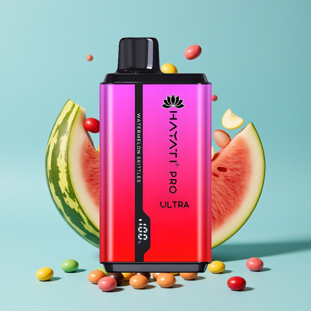 Hayati Pro Ultra 15000 Puffs 850mAh 2×12ml 2% Vannmelon Skittles