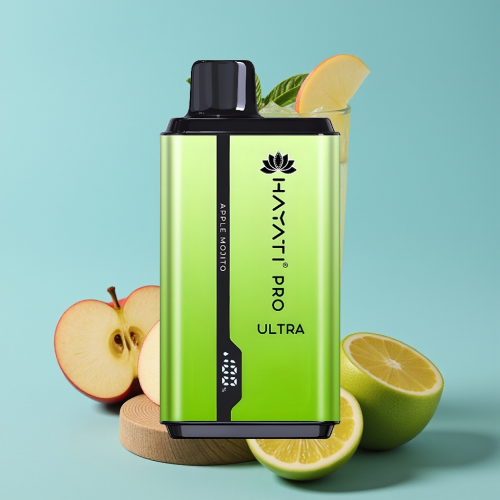 Hayati Pro Ultra 15000+ Puffs Eple Mojito 2×12ml 2% 850mAh