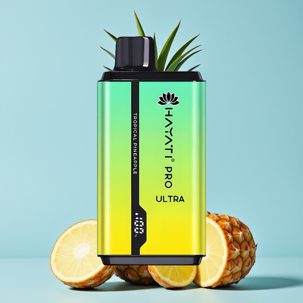 Hayati Pro Ultra 15000 Puffs Tropisk Ananas 2×12ml 2% Norge online wholesalers