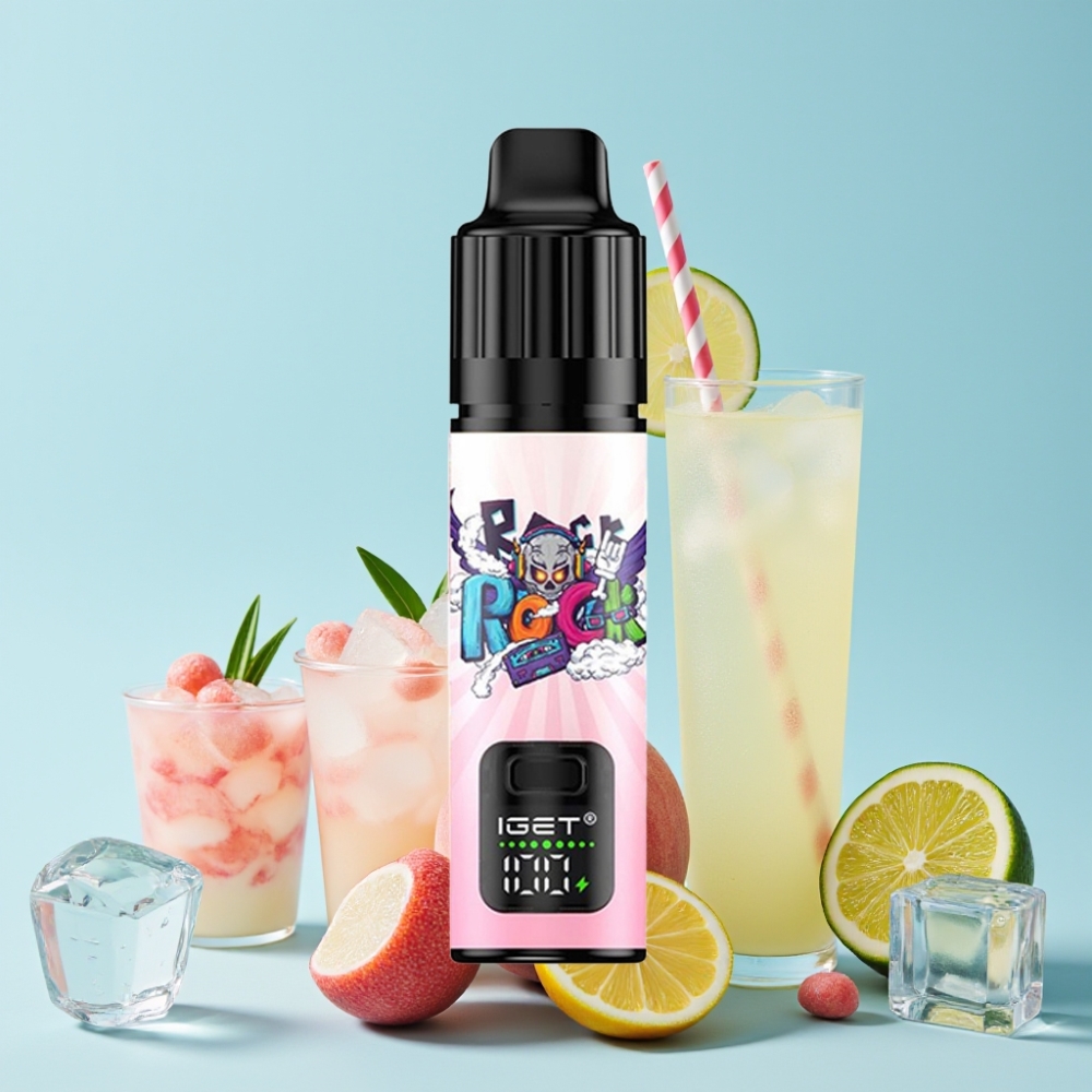 IGET BAR PLUS S3 POD 10000 Puffs 18 ml 5% Nikotin Fersken Lychee Lime Is