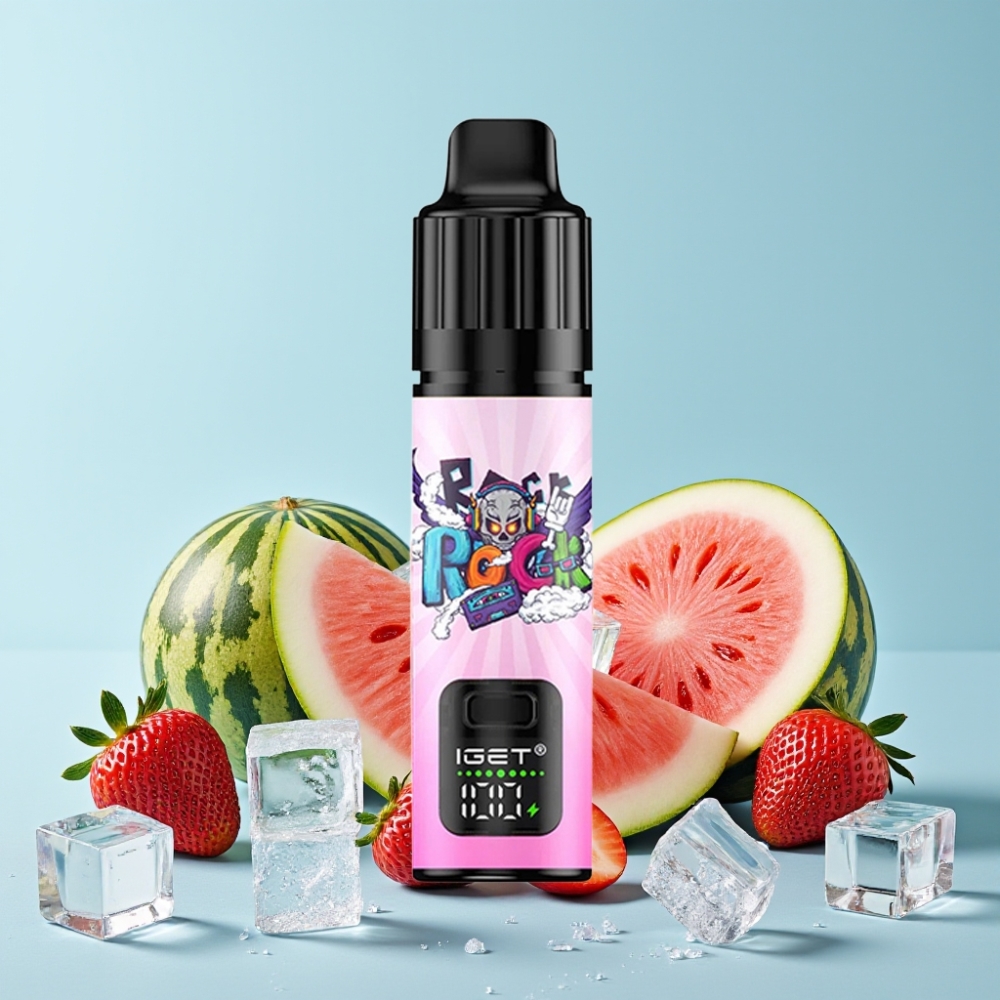 IGET BAR PLUS S3 POD 10000 Puffs 18 ml 5% Nikotin Jordbær Vannmelon Is