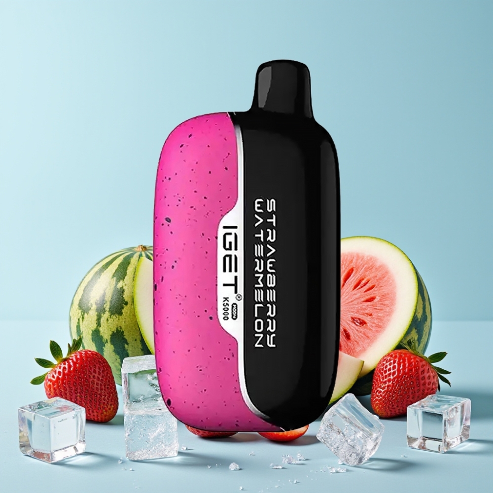IGET Moon K5000 5000 Puffs PC 1.35 Ohm Jordbær Vannmelon Is