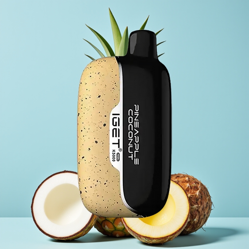 IGET Moon K5000 Puffs 81.5g PC 1.35 Ohm Ananas Kokos Norge online wholesalers