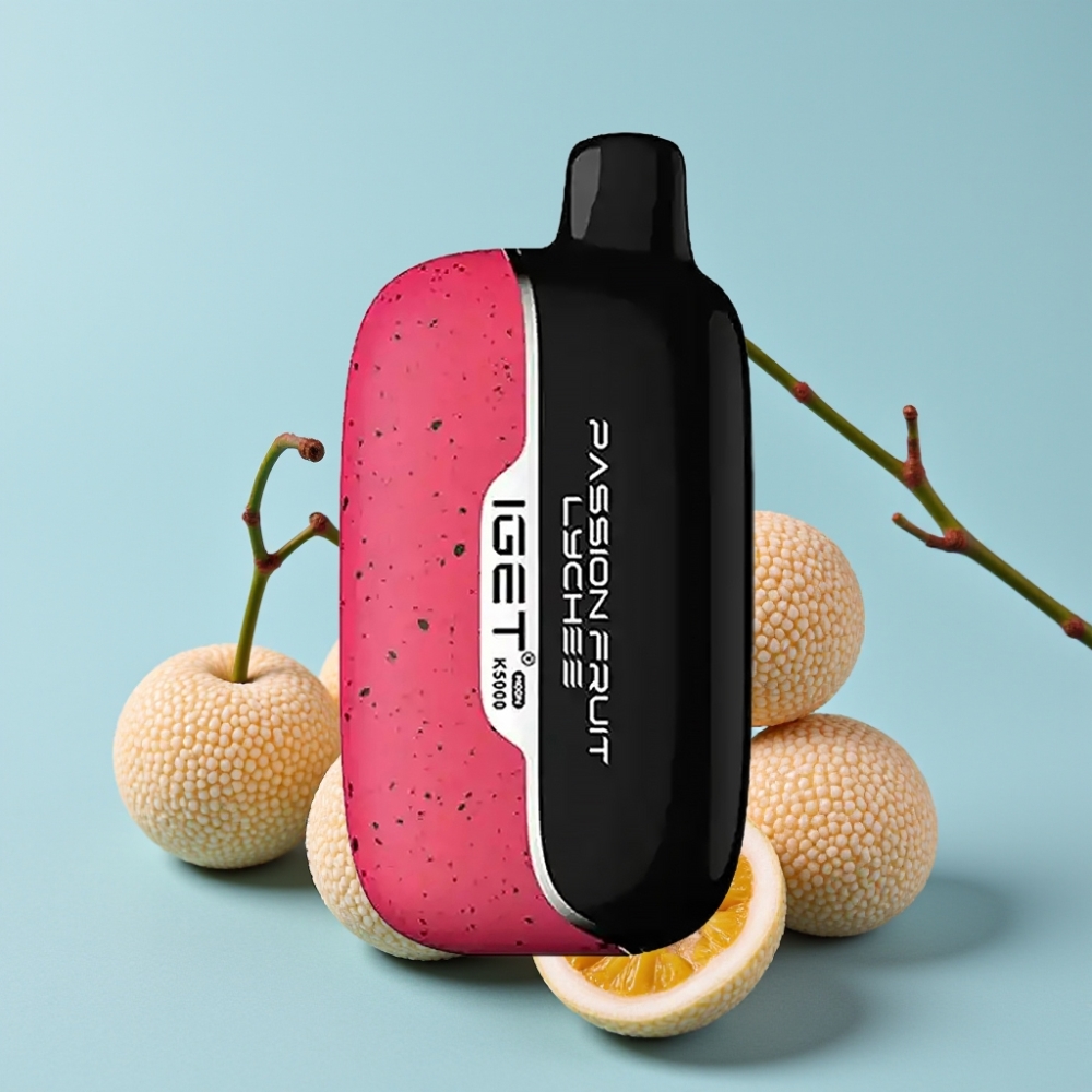 IGET Moon K5000 Puffs 81.5g Passionsfrukt Lychee Mesh Coil 1.35 Ohm