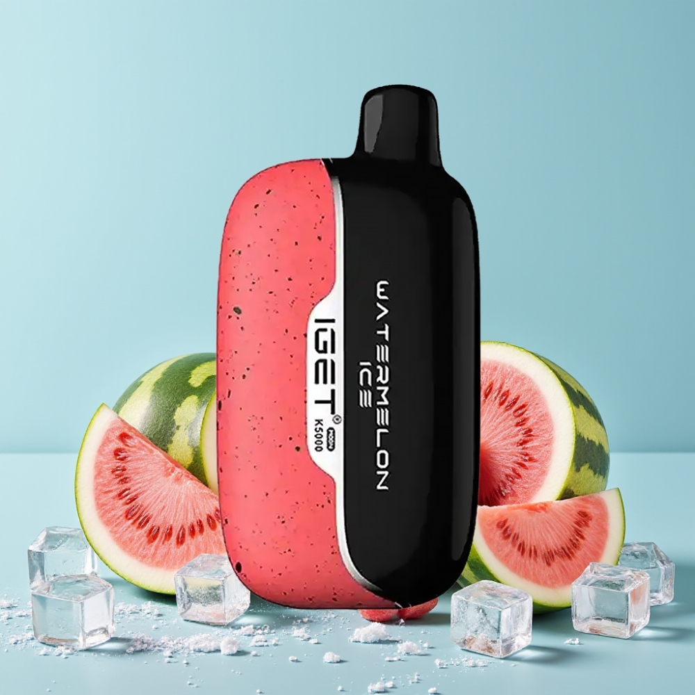 IGET Moon K5000 Puffs Disposable Vape Vannmelon Is PC 1.35 Ohm Mesh Coil 81.5 g