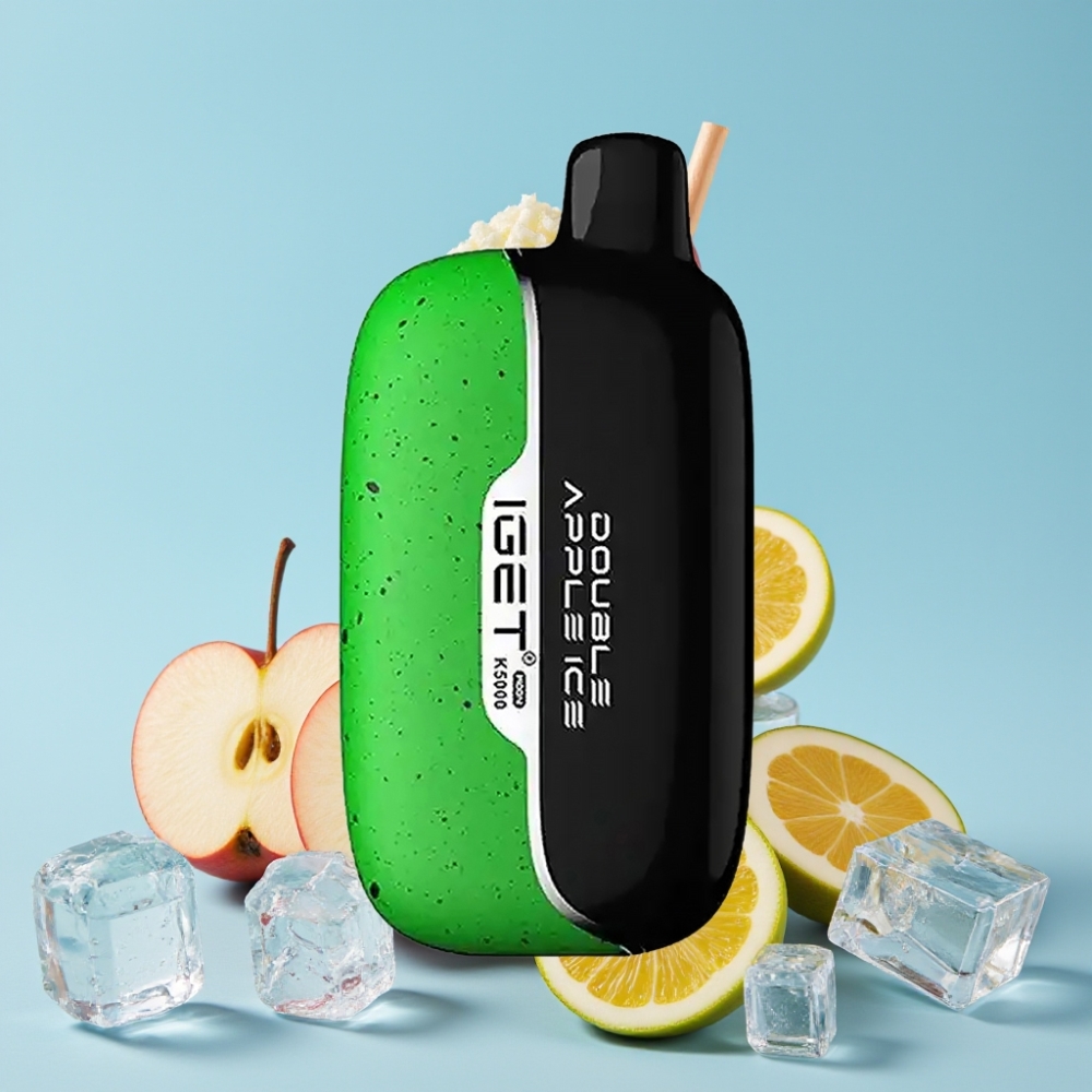 IGET Moon K5000 Puffs Dobbel Eple Is Disposable Vape – 81.5 g – 49.5x25.3x99.4 mm