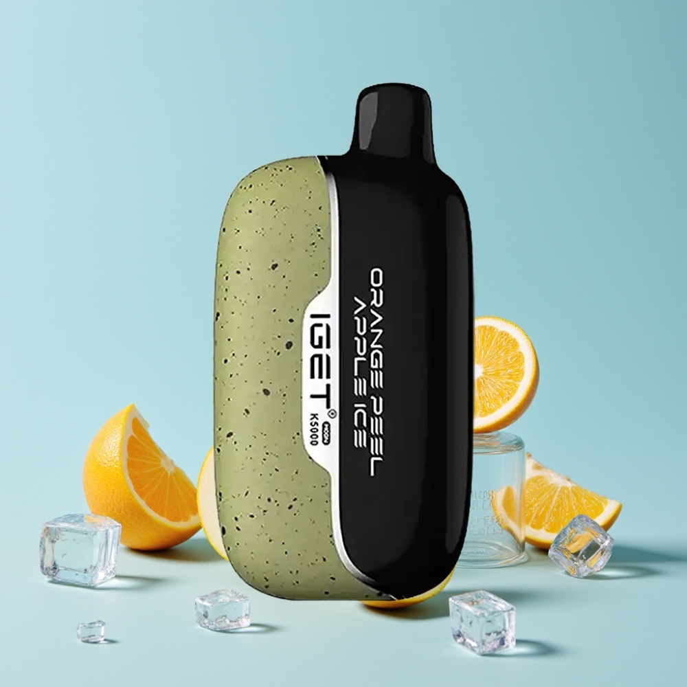 IGET Moon K5000 Puffs Oppskrellt Appelsin Eple Is 1.35 Ohm Mesh PC 81.5g