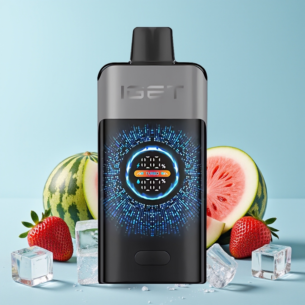 IGET ONE 12000 Puffs Stor Skjerm Jordbær Vannmelon Is Disposable Vape