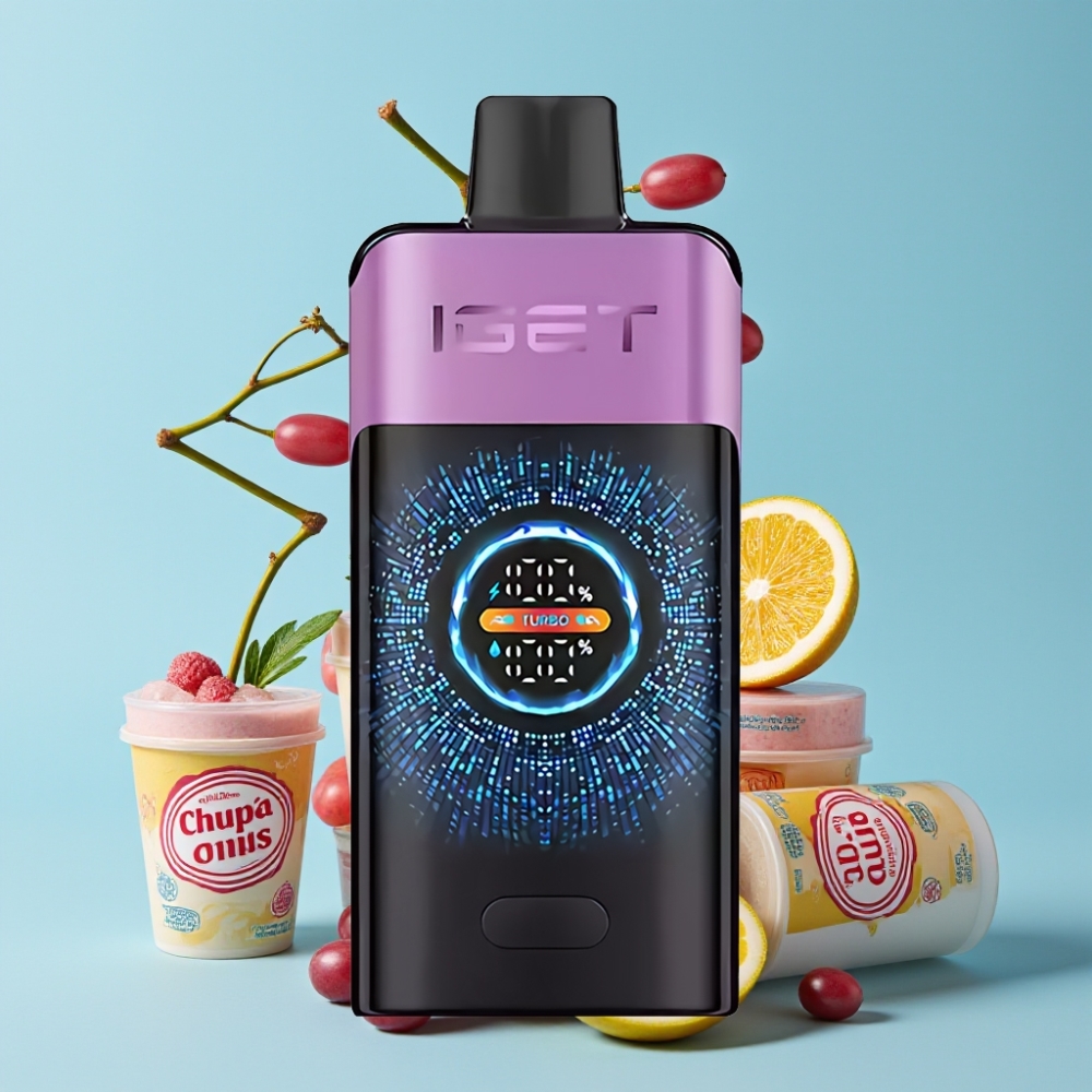 IGET ONE 12000 Puffs Turbo 2700 mAh Storskjerm Druesmak Norge online wholesalers