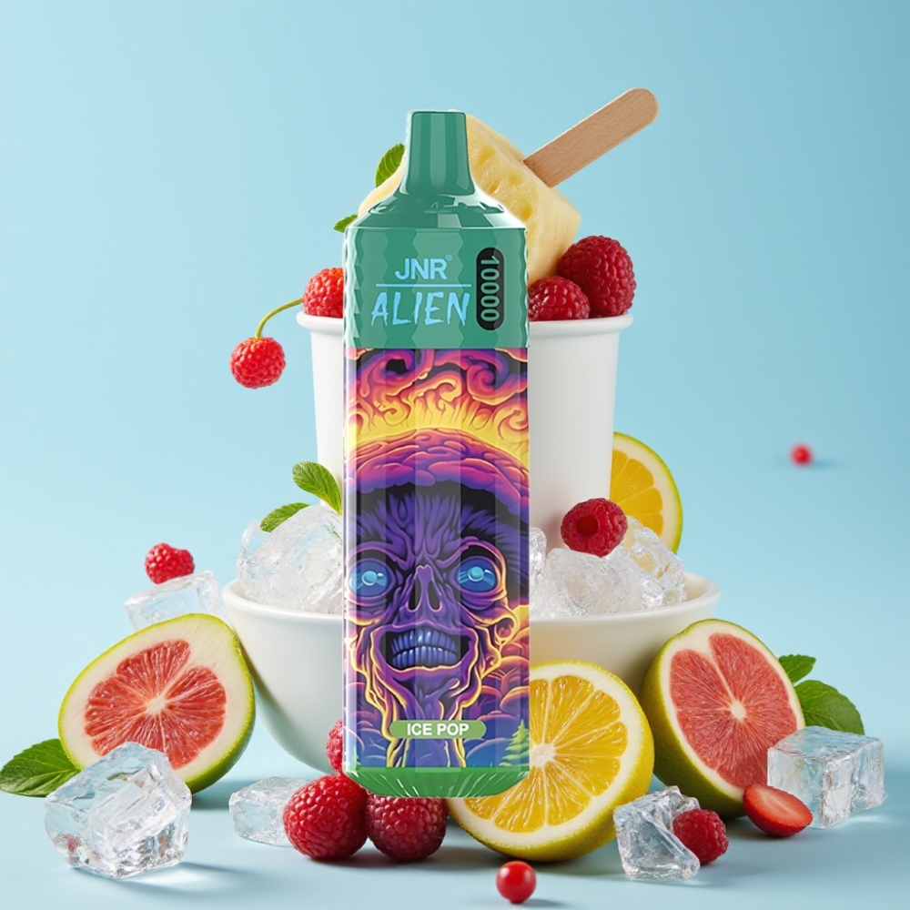 JNR Alien 10000 Puffs 850mAh Ispop Type-C RGB Norge online wholesalers