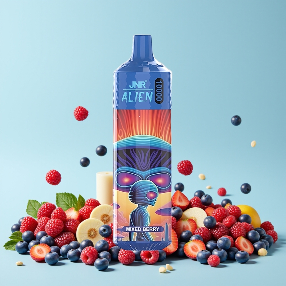 JNR Alien 10000 Puffs 850mAh RGB Sporty Blandet Bær Norge online wholesalers