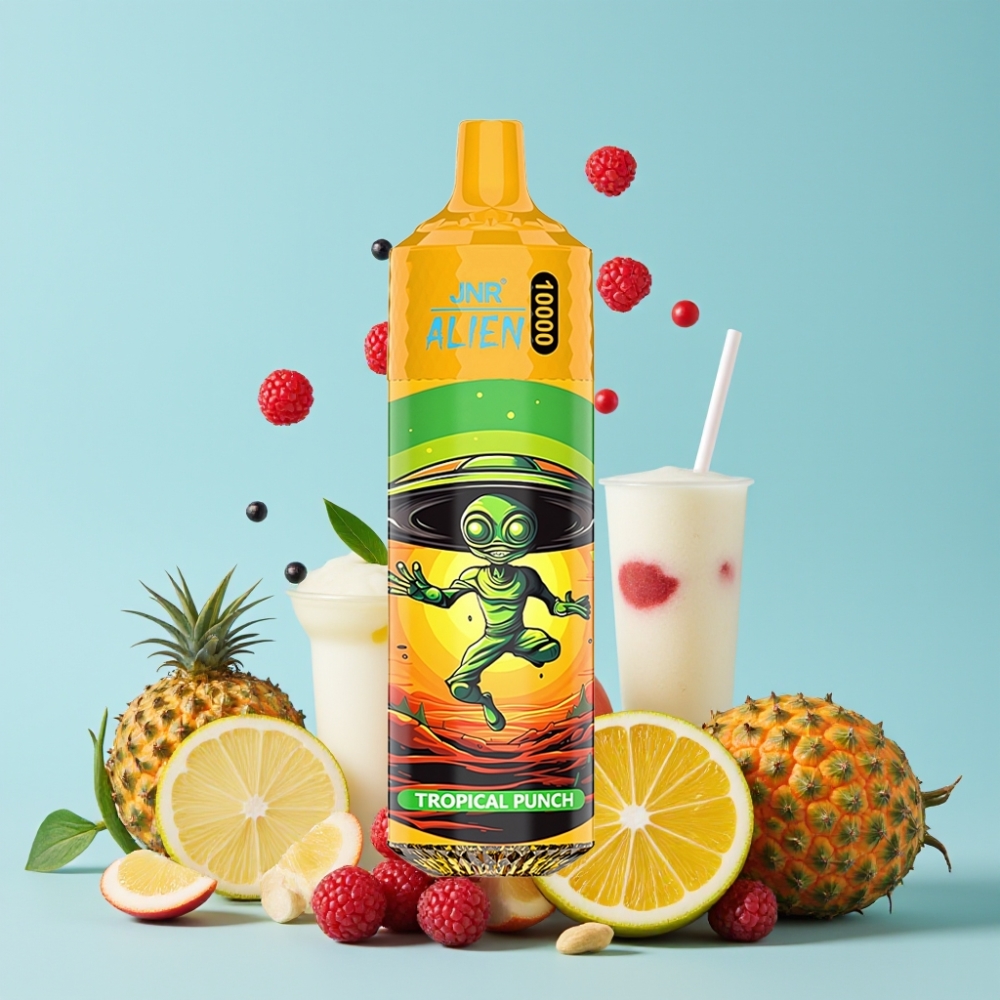 JNR Alien 10000 Puffs 850mAh Tropisk Punch LED RGB Type-C