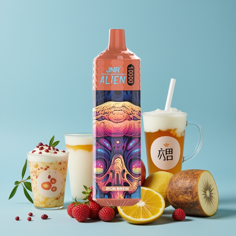 JNR Alien 10000 Puffs 850mAh Type-C LED Jernbrus Norge online wholesalers