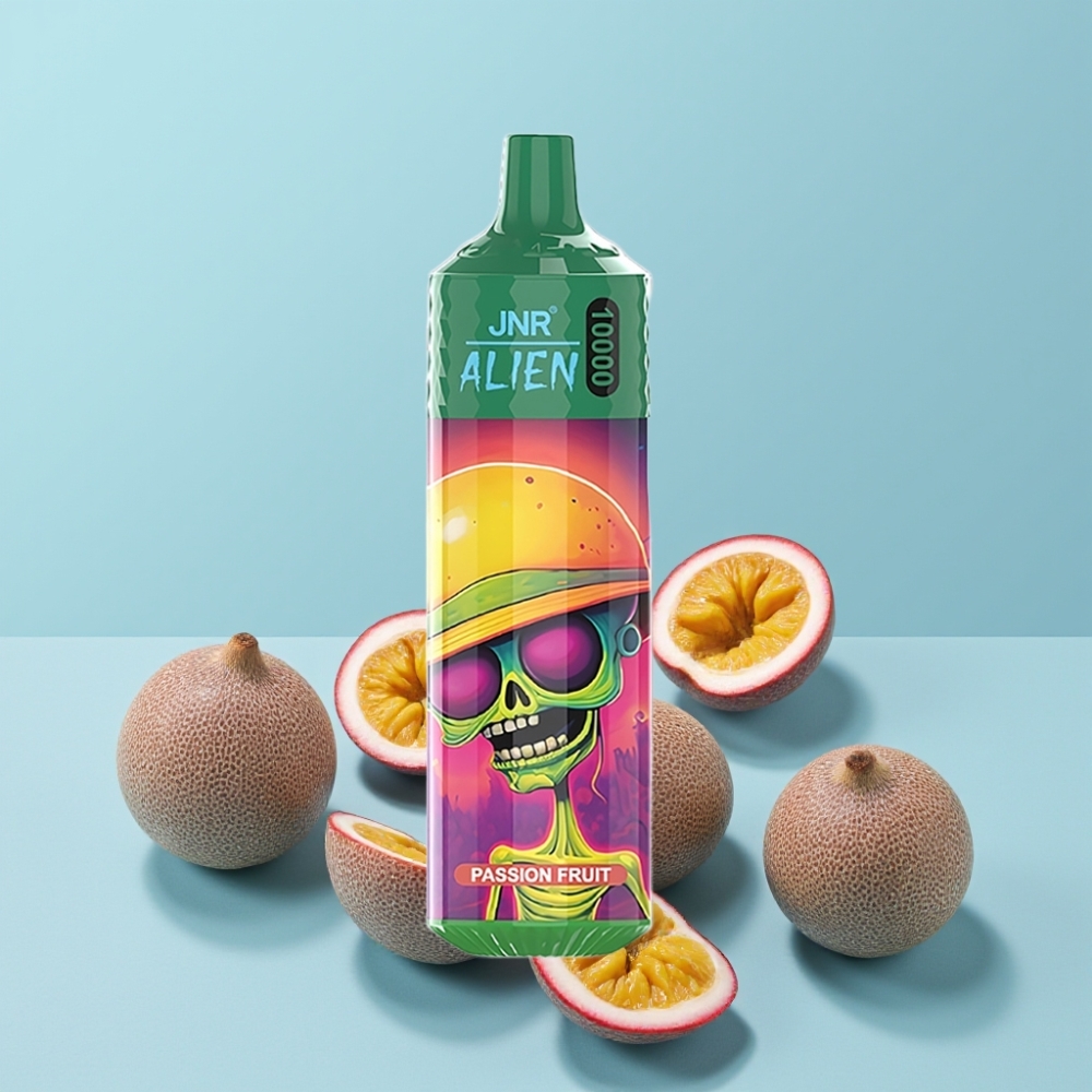 JNR Alien 10000 Puffs 850mAh Type-C LED Pasjonsfrukt Norge online wholesalers