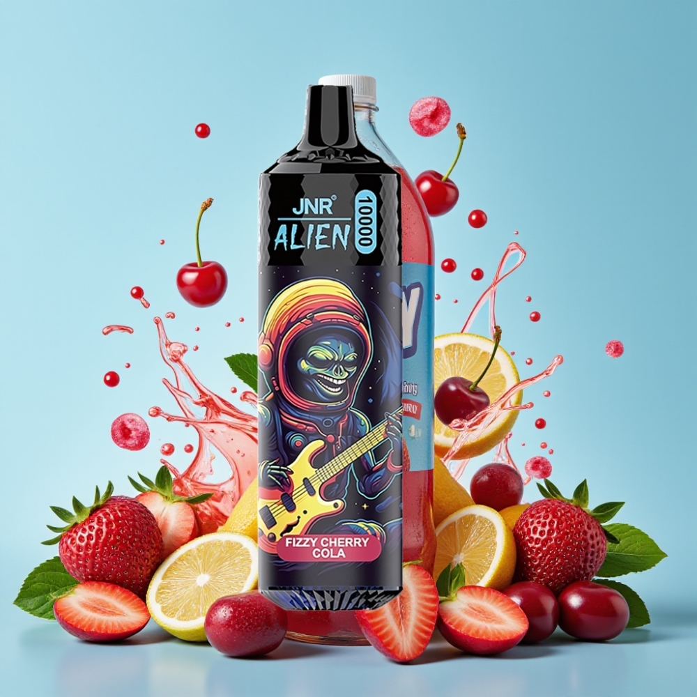 JNR Alien 10000 Puffs 850mAh Type-C RGB Fizzy Kirsebær Cola