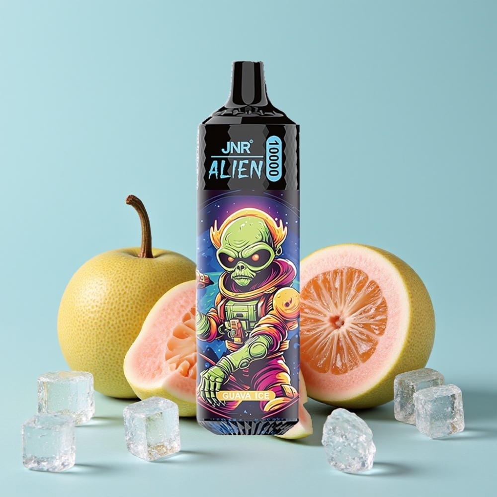 JNR Alien 10000 Puffs 850mAh Type-C RGB Guava Is Norge online wholesalers