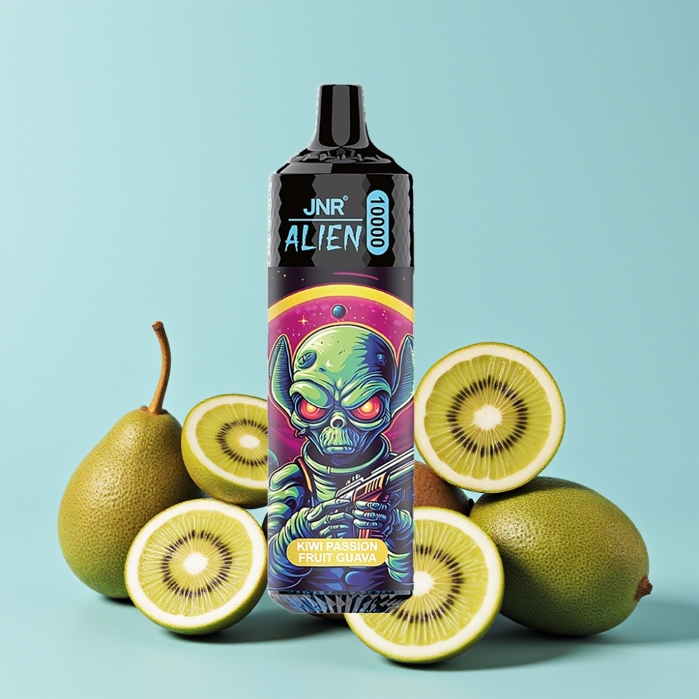 JNR Alien 10000 Puffs 850mAh Type-C RGB Kiwi pasjonsfrukt guava