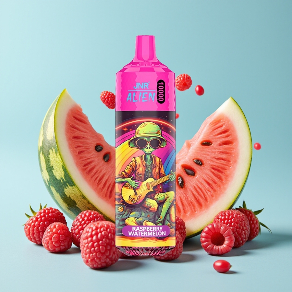 JNR Alien 10000 Puffs 850mAh Type-C RGB Sporty Bringebær Vannmelon