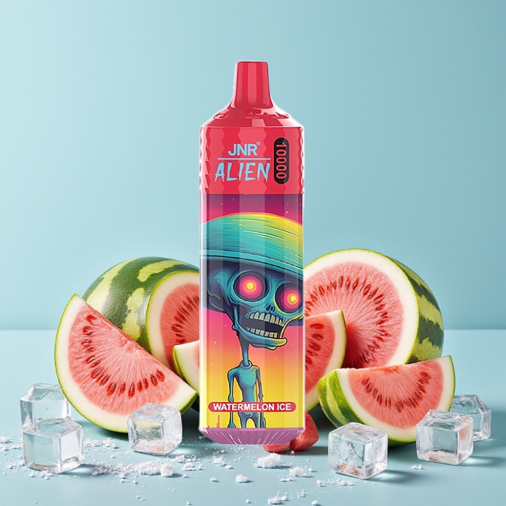 JNR Alien 10000 Puffs 850mAh Type-C RGB Vannmelon Is Norge online wholesalers