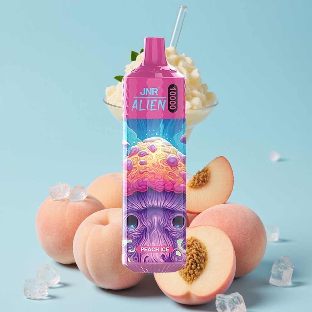 JNR Alien 10000 Puffs Sporty Design 850mAh Type-C Peach Is
