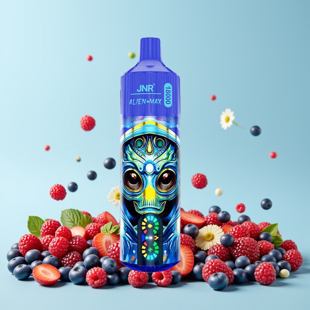 JNR Alien Max 18000 Puffs Smart LED Display Dual Mesh Coil Blandede Bær