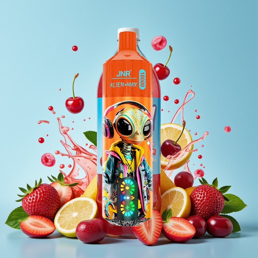 JNR Alien Max 18000 Puffs Smart LED Display Dual Mesh Coil Fizzy Kirsebær Cola