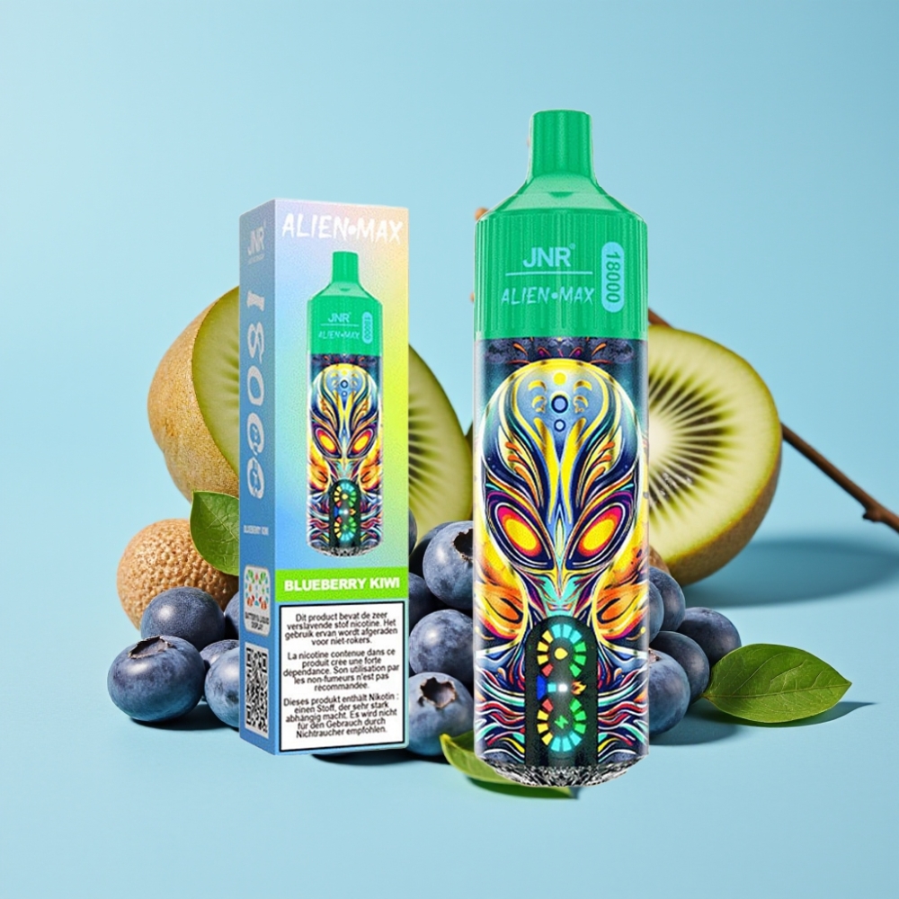 JNR Alien Max 18000 Puffs Smart LED Dual Mesh Blåbær Kiwi