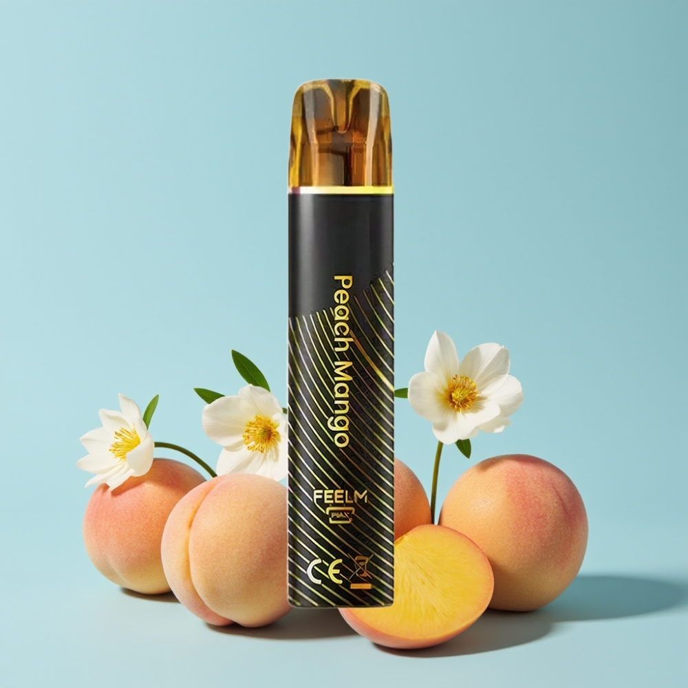 JNR Black&Golden 800 Puffs 2ml Fersken Mango Engangs Vape TPD-sertifisert