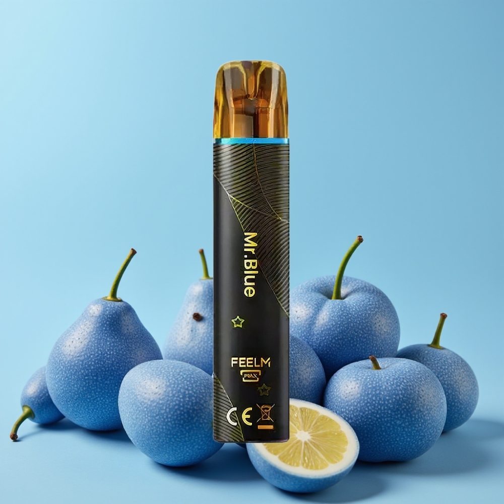 JNR Black&Golden 800 Puffs 550mAh 2ml TPD Herr Blå Norge online wholesalers