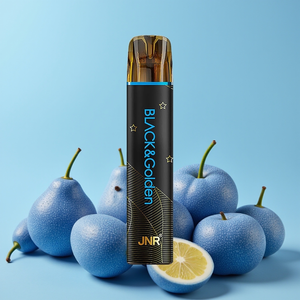 JNR Black&Golden 800 Puffs 550mAh 2ml TPD Herr Blå Norge online wholesalers