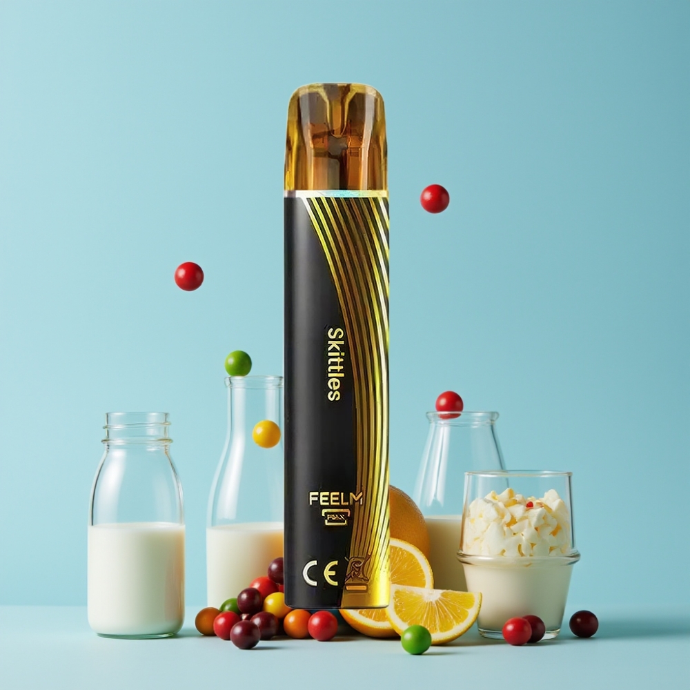 JNR Black&Golden 800 Puffs 550mAh Skittles Engangsvape Norge online wholesalers