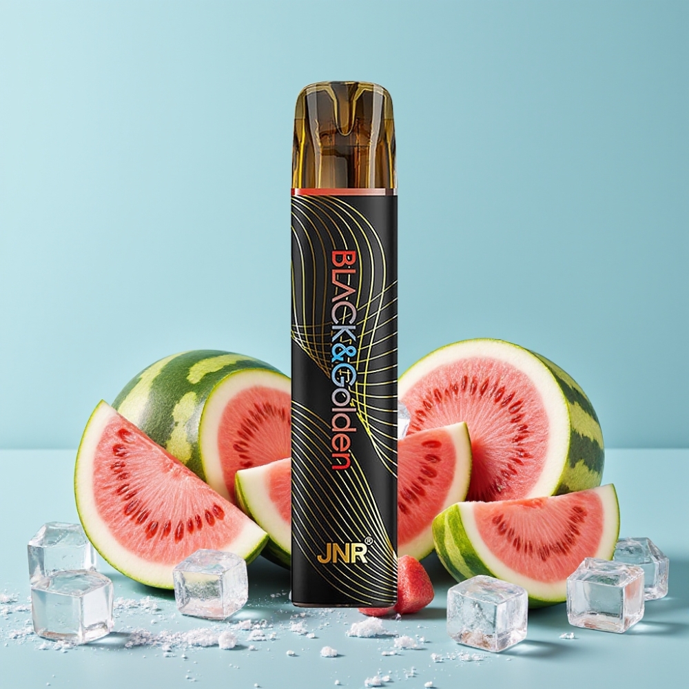 JNR Black&Golden 800 Puffs 550mAh Vannmelon Is Disposable Vape