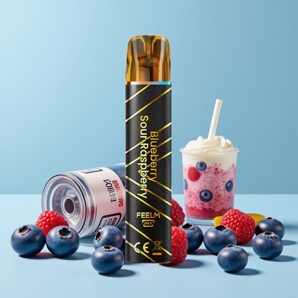 JNR Black&Golden 800 Puffs Blåbær Sur Bringebær Norge online wholesalers