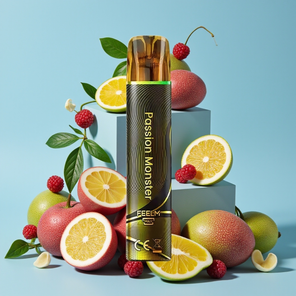 JNR Black&Golden 800 Puffs Disposable Vape Lidenskap Monster 2ml 2% Nikotin