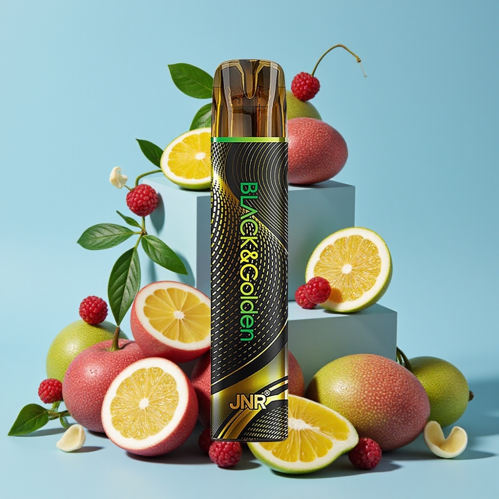 JNR Black&Golden 800 Puffs Disposable Vape Lidenskap Monster 2ml 2% Nikotin