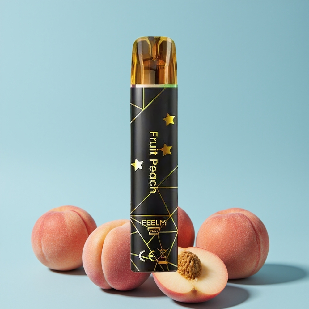 JNR Black&Golden 800 Puffs Fersken E-Sigarett 550mAh 2ml TPD 2% Nikotin