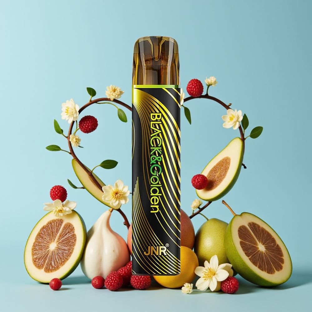 JNR Black&Golden 800 Puffs Kjærlighet 419 Disposable Vape 550mAh 2ml TPD